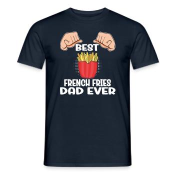 Frites amusantes Frites drôles - T-shirt homme - marine - Devant - AI Model Male 178 light (178cm)