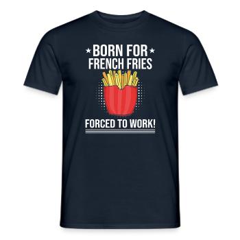 Frites amusantes Frites drôles - T-shirt homme - marine - Devant - AI Model Male 178 light (178cm)