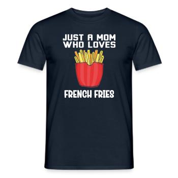 Frites amusantes Frites drôles - T-shirt homme - marine - Devant - AI Model Male 178 light (178cm)