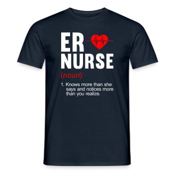 Lustige Krankenschwester Geschenke - Männer T-Shirt - Navy - Vorne - AI Model Male 178 light (178cm)