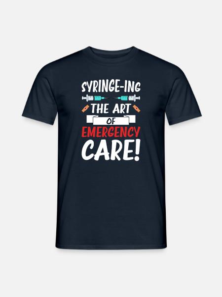 Lustige Krankenschwester Geschenke - Männer T-Shirt - Navy