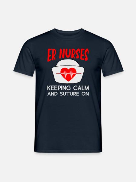 Lustige Krankenschwester Geschenke - Männer T-Shirt - Navy
