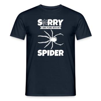 Spinnenbesitzer Spinne Spinnenzüchter - Männer T-Shirt - Navy - Vorne - AI Model Male 178 light (178cm)