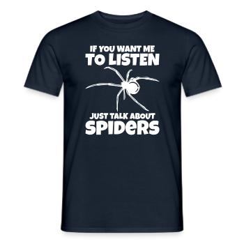 Spinnenbesitzer Spinne Spinnenzüchter - Männer T-Shirt - Navy - Vorne - AI Model Male 178 light (178cm)