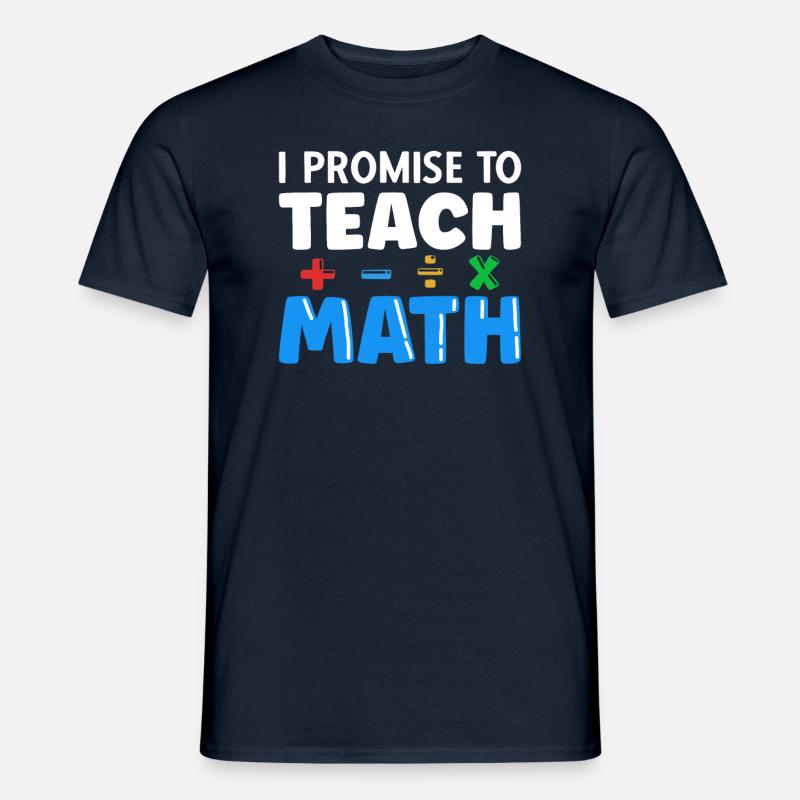 Mathelehrer Spruch Mathematiker - Männer T-Shirt - Navy