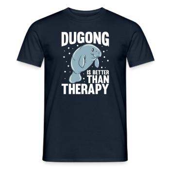 Dugong Manatees Manatee - Men's T-Shirt - navy - Front - AI Model Male 178 light (178cm)