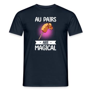 Au Pair Girl Kindergarten Nanny - Men's T-Shirt - navy - Front - AI Model Male 178 light (178cm)