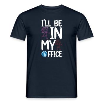 Au Pair Fille Maternelle Nounou - T-shirt homme - marine - Devant - AI Model Male 178 light (178cm)