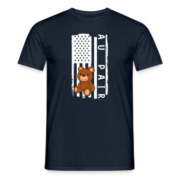 Au Pair Girl Kindergarten Nanny - Men's T-Shirt - navy - Front - AI Model Male 178 light (178cm)