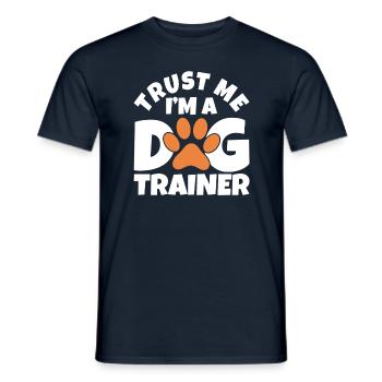 Dog Trainer Dog School Dog Sports - Men's T-Shirt - navy - Front - AI Model Male 178 light (178cm)
