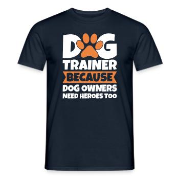 Dog Trainer Dog School Dog Sports - Men's T-Shirt - navy - Front - AI Model Male 178 light (178cm)