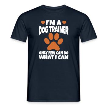 Dog Trainer Dog School Dog Sports - Men's T-Shirt - navy - Front - AI Model Male 178 light (178cm)
