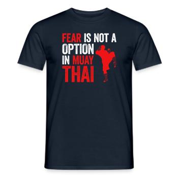 Muay Thai Boxing - Männer T-Shirt - Navy - Vorne - AI Model Male 178 light (178cm)