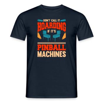 Pinball Machine Pinball Machine - Men's T-Shirt - navy - Front - AI Model Male 178 light (178cm)