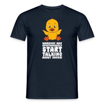 Lustige Ente Süße Enten - Männer T-Shirt - Navy - Vorne - AI Model Male 178 light (178cm)