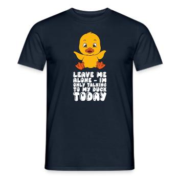 Lustige Ente Süße Enten - Männer T-Shirt - Navy - Vorne - AI Model Male 178 light (178cm)
