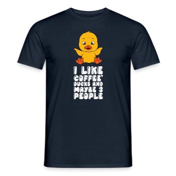 Lustige Ente Süße Enten - Männer T-Shirt - Navy - Vorne - AI Model Male 178 light (178cm)