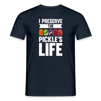 I Preserve The Pickle's Life - Männer T-Shirt - Navy - Vorne - AI Model Male 178 light (178cm)