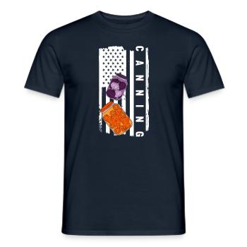 Flag USA Canning - Männer T-Shirt - Navy - Vorne - AI Model Male 178 light (178cm)