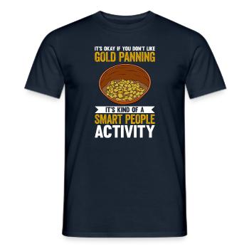 Orpaillage Recherche d’or - T-shirt homme - marine - Devant - AI Model Male 178 light (178cm)