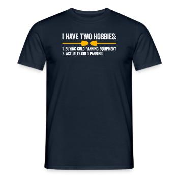 Orpaillage Recherche d’or - T-shirt homme - marine - Devant - AI Model Male 178 light (178cm)
