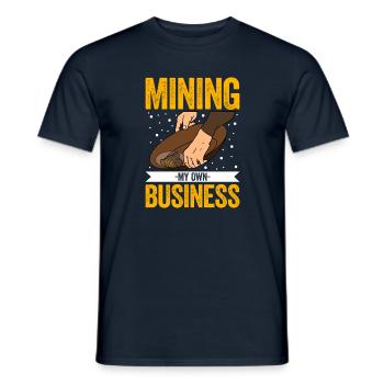 Orpaillage Recherche d’or - T-shirt homme - marine - Devant - AI Model Male 178 light (178cm)