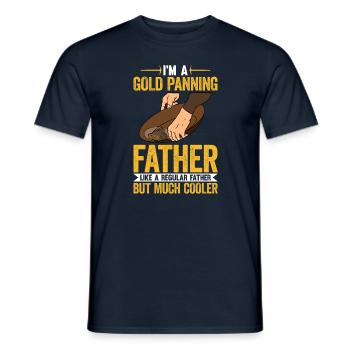 Orpaillage Recherche d’or - T-shirt homme - marine - Devant - AI Model Male 178 light (178cm)