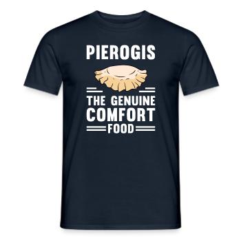 Pierogi Recipe Polish Pierogi - Men's T-Shirt - navy - Front - AI Model Male 178 light (178cm)