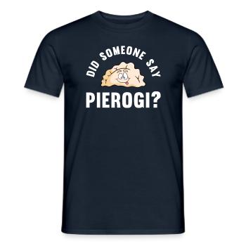 Pierogi Recipe Polish Pierogi - Men's T-Shirt - navy - Front - AI Model Male 178 light (178cm)