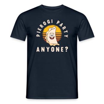 Pierogi Recipe Polish Pierogi - Men's T-Shirt - navy - Front - AI Model Male 178 light (178cm)