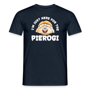 Pierogi Recipe Polish Pierogi - Men's T-Shirt - navy - Front - AI Model Male 178 light (178cm)
