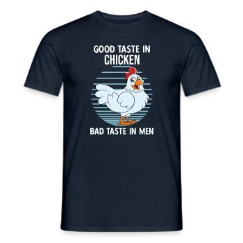 Lustiger Hühner Spruch Huhn - Männer T-Shirt - Navy - Vorne - AI Model Male 178 light (178cm)