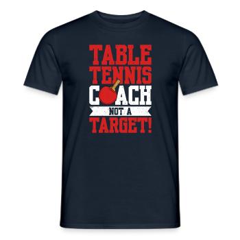 Tennis de table dictant raquette de tennis de table - T-shirt homme - marine - Devant - AI Model Male 178 light (178cm)