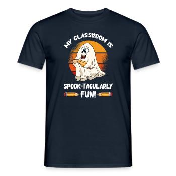 Cadeaux d’Halloween drôle de professeur - T-shirt homme - marine - Devant - AI Model Male 178 light (178cm)