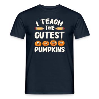 Lustige Lehrer Halloween Geschenke - Männer T-Shirt - Navy - Vorne - AI Model Male 178 light (178cm)