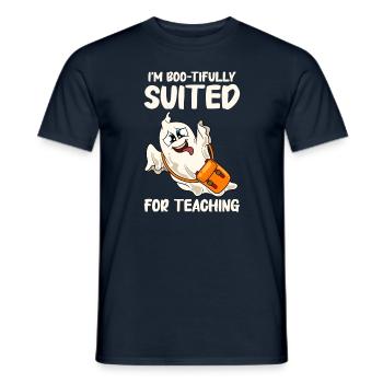 Lustige Lehrer Halloween Geschenke - Männer T-Shirt - Navy - Vorne - AI Model Male 178 light (178cm)