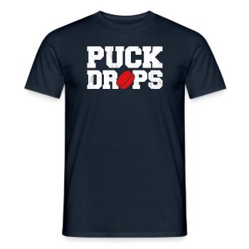 Dicton de hockey sur glace pour les joueurs de hockey sur glace - T-shirt homme - marine - Devant - AI Model Male 178 light (178cm)