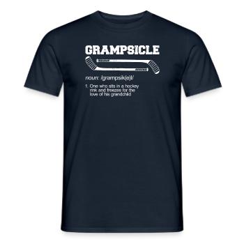Ice Hockey Saying for Ice Hockey Players - Men's T-Shirt - navy - Front - AI Model Male 178 light (178cm)