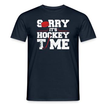 Ice Hockey Saying for Ice Hockey Players - Men's T-Shirt - navy - Front - AI Model Male 178 light (178cm)