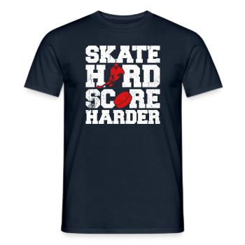 Dicton de hockey sur glace pour les joueurs de hockey sur glace - T-shirt homme - marine - Devant - AI Model Male 178 light (178cm)