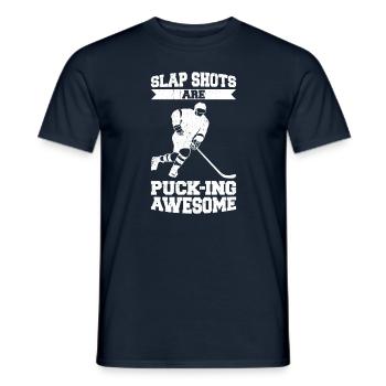 Eishockey Spruch für Eishockeyspieler - Männer T-Shirt - Navy - Vorne - AI Model Male 178 light (178cm)