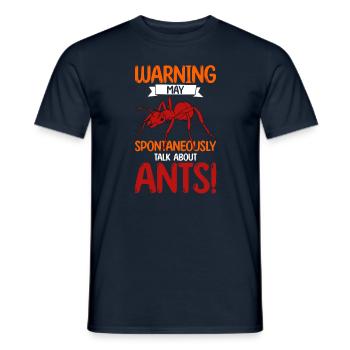 Antkeeping Ameisenzucht Ameisen - Männer T-Shirt - Navy - Vorne - AI Model Male 178 light (178cm)