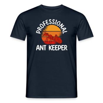 Antkeeping Ameisenzucht Ameisen - Männer T-Shirt - Navy - Vorne - AI Model Male 178 light (178cm)