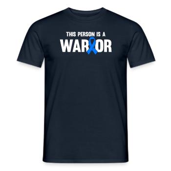 Spondylarthrite ankylosante, spondylarthrite ankylosante - T-shirt homme - marine - Devant - AI Model Male 178 light (178cm)
