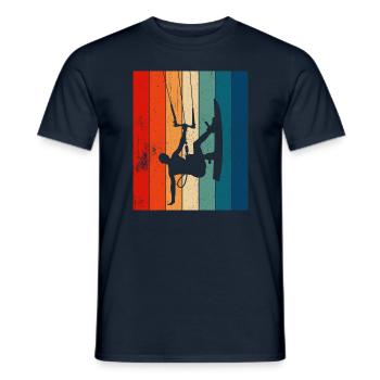 Kiteboarding Kitesurfer Kitesurfing Kiteboarder - Men's T-Shirt - navy - Front - AI Model Male 178 light (178cm)