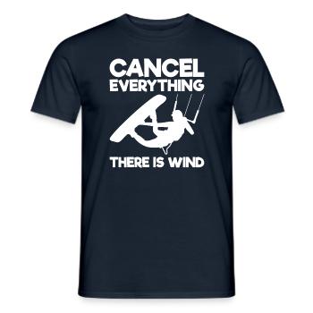 Kiteboarding Kitesurfer Kitesurfing Kiteboarder - Men's T-Shirt - navy - Front - AI Model Male 178 light (178cm)