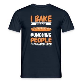 Baking Bread Bakery Bakery Bread Making - Men's T-Shirt - navy - Front - AI Model Male 178 light (178cm)