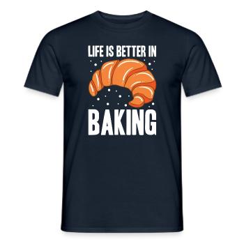 Baking Bread Bakery Bakery Bread Making - Men's T-Shirt - navy - Front - AI Model Male 178 light (178cm)