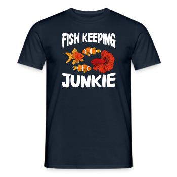 Aquaristik Fischzucht Aquarianer - Männer T-Shirt - Navy - Vorne - AI Model Male 178 light (178cm)