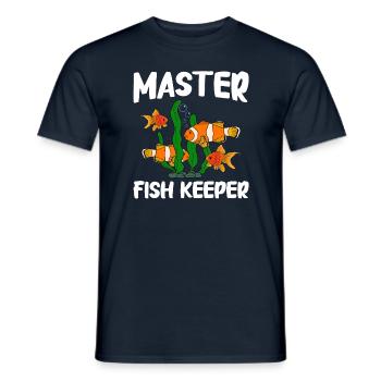 Aquaristik Fischzucht Aquarianer - Männer T-Shirt - Navy - Vorne - AI Model Male 178 light (178cm)